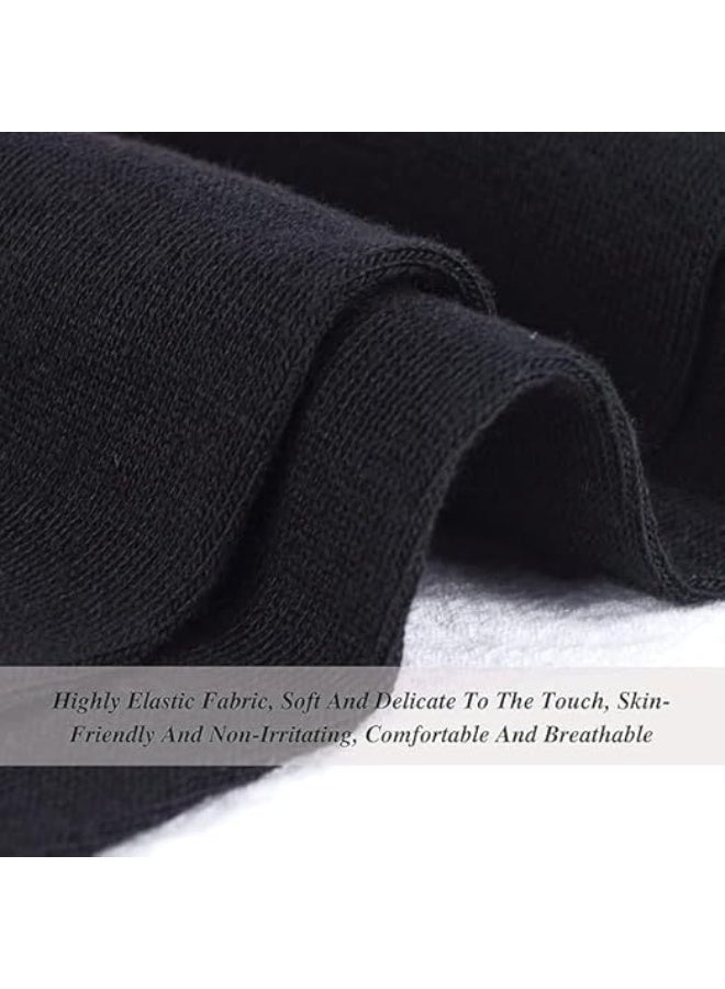 CLENEA جوارب طويلة للبنات، جوارب أنيقة محبوكة، جوارب مدرسية مضلعة، 3 أزواج من الجوارب الأنبوبية بدون خياطة، جوارب أطفال للجنسين من 8 إلى 10 سنوات - Image 3